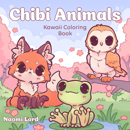 Chibi Animals: Kawaii Coloring Book book cover by Naomi Lord