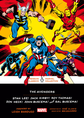 The Avengers (Penguin Classics Marvel Collection) book cover by Stan Lee, Jack Kirby, Roy Thomas, Don Heck, John Buscema, Sal Buscema