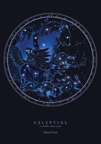 Celestial: A Colorable Zodiac Journal book cover by 