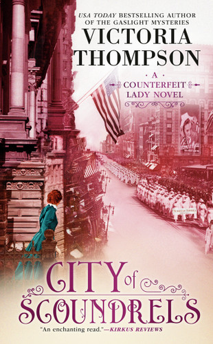 City of Scoundrels (A Counterfeit Lady Novel) book cover by Victoria Thompson