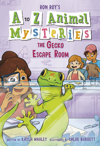 A to Z Animal Mysteries #7: The Gecko Escape Room (A to Z Animal Mysteries) book cover by Kayla Whaley, Ron Roy