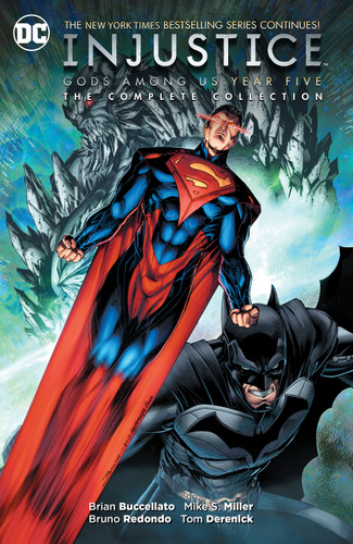 Injustice: Gods Among Us Year Five- The Complete Collection book cover by Brian Buccellato