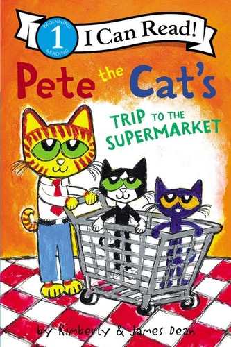 Pete the Cat's Trip to the Supermarket (I Can Read Level 1) book cover by James Dean, Kimberly Dean