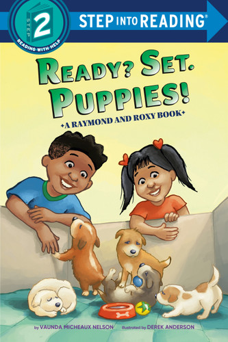 Ready? Set. Puppies! (Raymond and Roxy) (Step into Reading, Step 2) book cover by Vaunda Micheaux Nelson