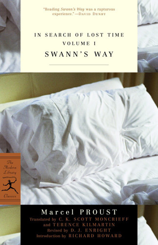 In Search of Lost Time Volume I Swann's Way (Modern Library Classics) book cover by Marcel Proust