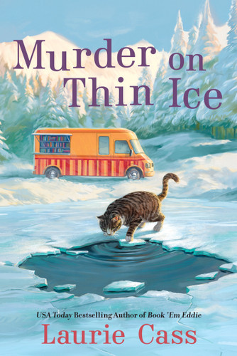 Murder on Thin Ice: A Bookmobile Cat Mystery (A BOOKMOBILE CAT MYSTERY) book cover by Laurie Cass