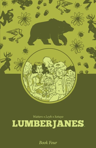 Lumberjanes Book Four (Lumberjanes) book cover by Shannon Watters, ND Stevenson, Kat Leyh