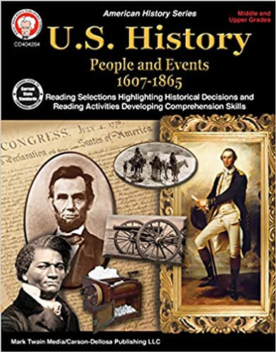U.S. History, Grades 6 - 12: People and Events 1607-1865 Cover
