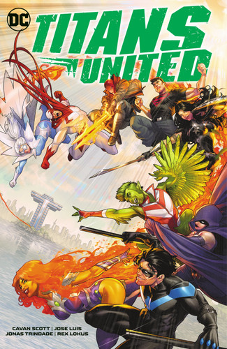 Titans United book cover by Cavan Scott