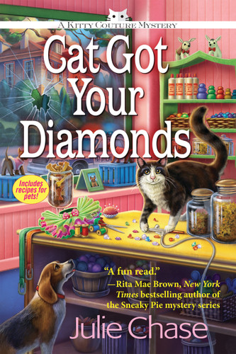 Cat Got Your Diamonds: A Kitty Couture Mystery (A Kitty Couture Mystery) book cover by Julie Chase