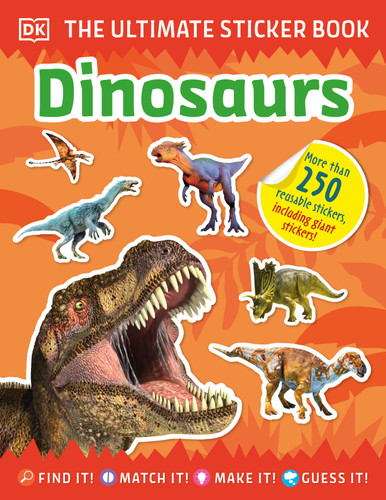 The Ultimate Sticker Book Dinosaurs (Ultimate Sticker Book) book cover by DK
