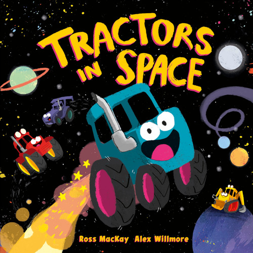 Tractors in Space book cover by Ross MacKay
