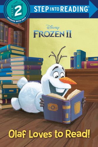 Olaf Loves to Read! (Disney Frozen 2) (Step into Reading) book cover by RH Disney