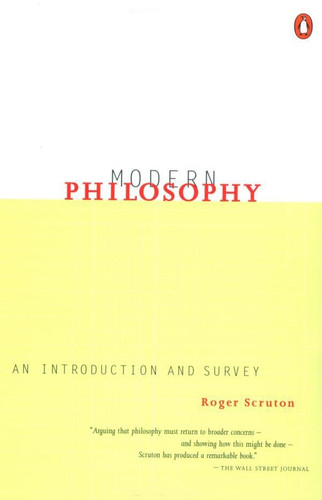 Modern Philosophy: An Introduction and Survey book cover by Roger Scruton