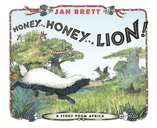 Honey... Honey... Lion! book cover by Jan Brett