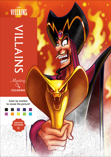 Disney Mystery Coloring: Disney Villains: A Color by Number Book (Disney) book cover by Disney