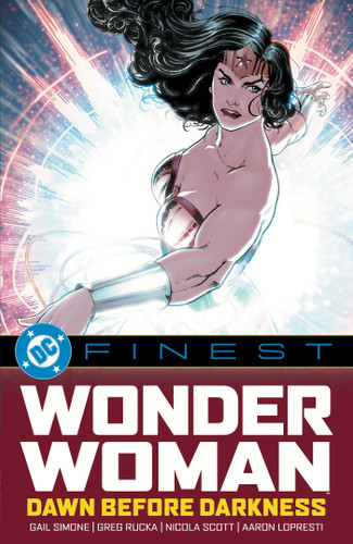 DC Finest: Wonder Woman: Dawn Before Darkness (DC Finest) book cover by Gail Simone, Greg Rucka