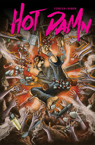 Hot Damn book cover by Ryan Ferrier