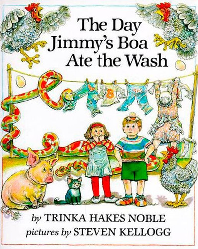 The Day Jimmy's Boa Ate the Wash book cover by Trinka Hakes Noble