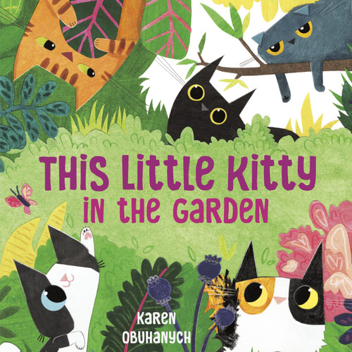 This Little Kitty in the Garden book cover by Karen Obuhanych