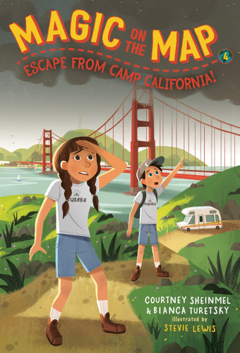 Magic on the Map #4: Escape From Camp California (Magic on the Map) book cover by Courtney Sheinmel, Bianca Turetsky