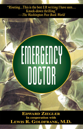 Emergency Doctor book cover by Edward Ziegler, Dr. Lewis Goldfrank