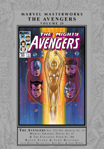 Marvel Masterworks: The Avengers Vol. 25 book cover by Roger Stern, Marvel Various