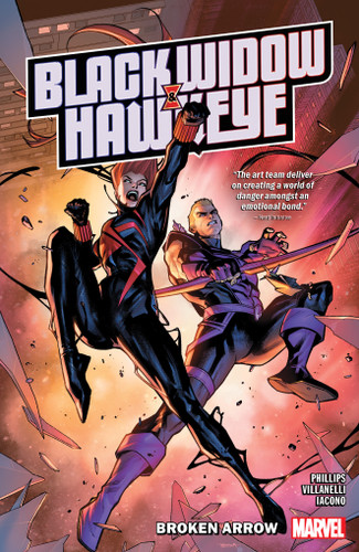 Black Widow & Hawkeye: Broken Arrow (BLACK WIDOW & HAWKEYE) book cover by Stephanie Phillips, Marvel Various