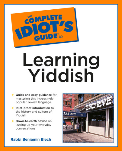 The Complete Idiot's Guide to Learning Yiddish book cover by Rabbi Benjamin Blech