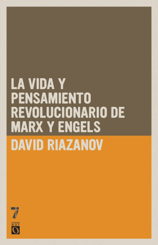 La vida y el pensamiento revolucionario de Marx y Engels book cover by David Riazanov