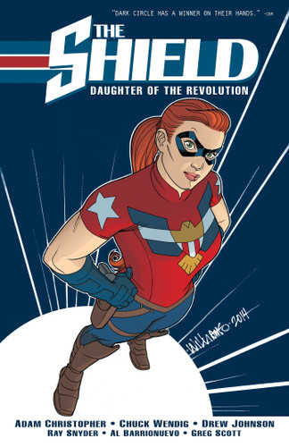 The Shield, Vol. 1: Daughter of the Revolution (The Shield) book cover by Adam Christopher, Chuck Wendig