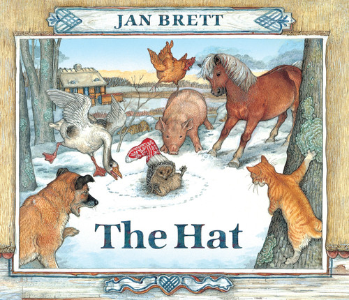 The Hat (Oversized Lap Board Book) book cover by Jan Brett