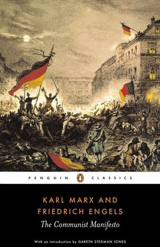 The Communist Manifesto book cover by Karl Marx, Friedrich Engels