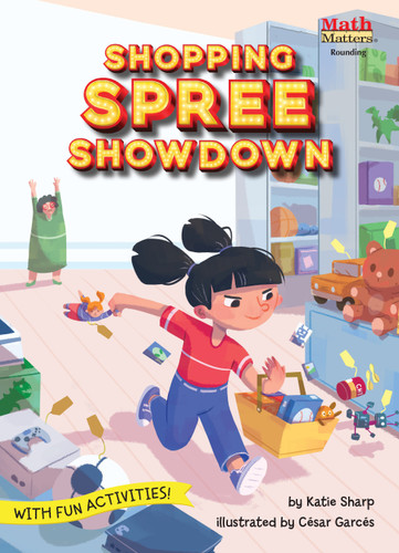 Shopping Spree Showdown: Rounding (Math Matters) book cover by Katie Sharp