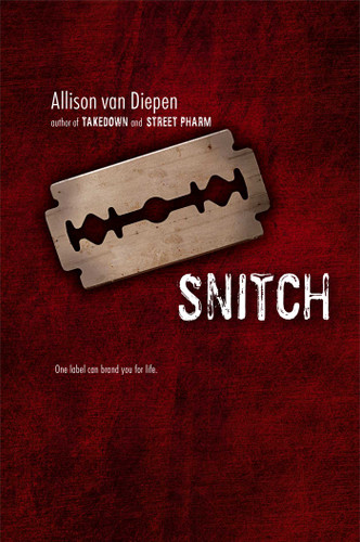Snitch book cover by Allison van Diepen