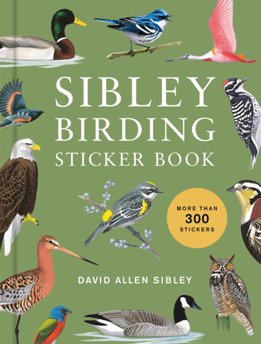 Sibley Birding Sticker Book: With More Than 300 Stickers: Stickers for Journals, Water Bottles, Laptops, Planners, and More (Sibley Birds) book cover by David Allen Sibley