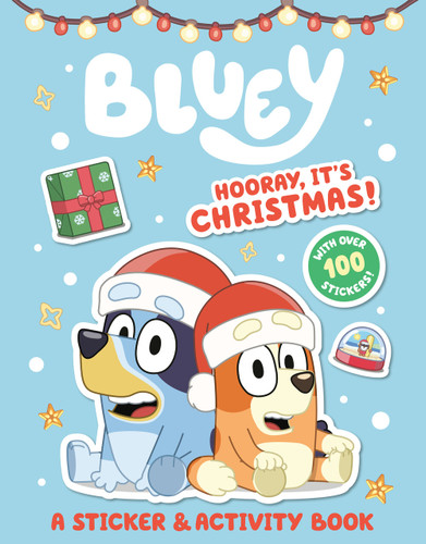 Bluey: Hooray, It's Christmas!: A Sticker & Activity Book (Bluey) book cover by Penguin Young Readers Licenses