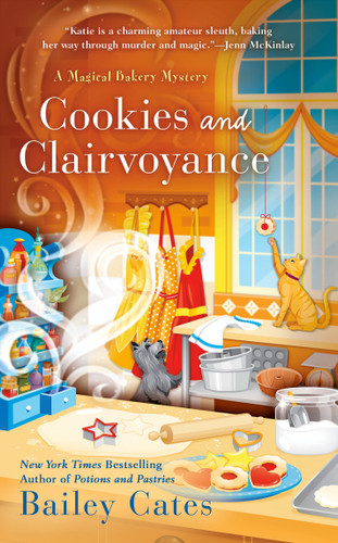Cookies and Clairvoyance (A Magical Bakery Mystery) book cover by Bailey Cates