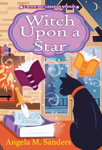 Witch Upon a Star (Witch Way Librarian Mysteries) book cover by Angela M. Sanders