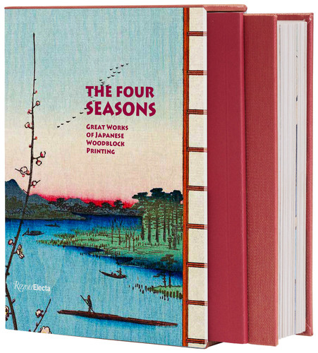 The Four Seasons: Great Works of Japanese Woodblock Printing book cover by Amélie Balcou