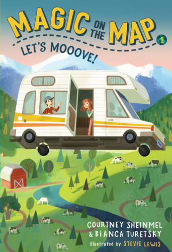 Magic on the Map #1: Let's Mooove! (Magic on the Map) book cover by Courtney Sheinmel, Bianca Turetsky