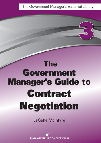 The Government Manager's Guide to Contract Negotiation book cover by Legette McIntyre