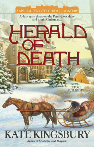 Herald of Death (A Special Pennyfoot Hotel Myst) book cover by Kate Kingsbury
