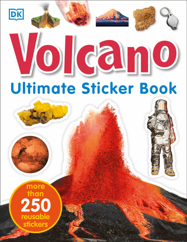 Ultimate Sticker Book: Volcano: More Than 250 Reusable Stickers (Ultimate Sticker Book) book cover by DK