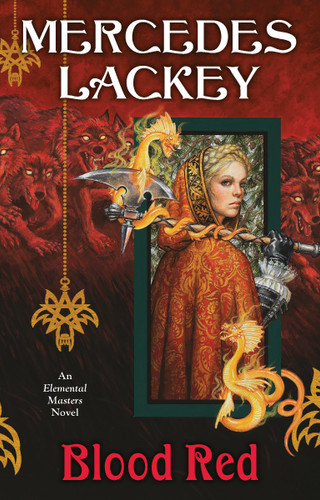 Blood Red (Elemental Masters) book cover by Mercedes Lackey