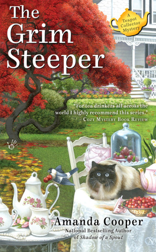 The Grim Steeper (A Teapot Collector Mystery) book cover by Amanda Cooper