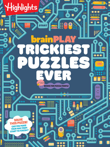 brainPLAY Trickiest Puzzles Ever: Extra Tricky Brain Teasers, Logic Puzzles and Games for Kids 7 and Up, Over 200 Brain Games for Kids (brainPLAY Puzzle Books) book cover by 