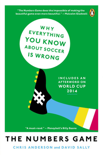 The Numbers Game: Why Everything You Know About Soccer Is Wrong book cover by Chris Anderson, David Sally