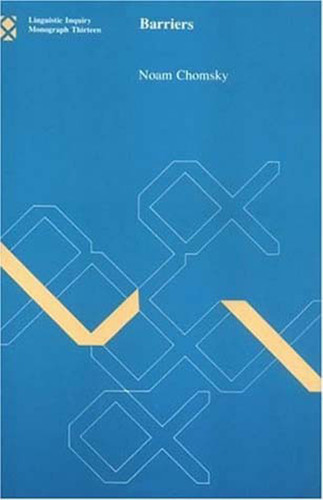 Barriers (Linguistic Inquiry Monographs) book cover by Noam Chomsky