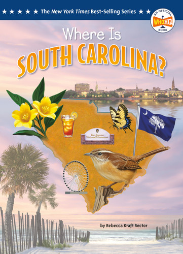 Where Is South Carolina? (Who HQ: The 50 States) book cover by Rebecca Kraft Rector, Who HQ